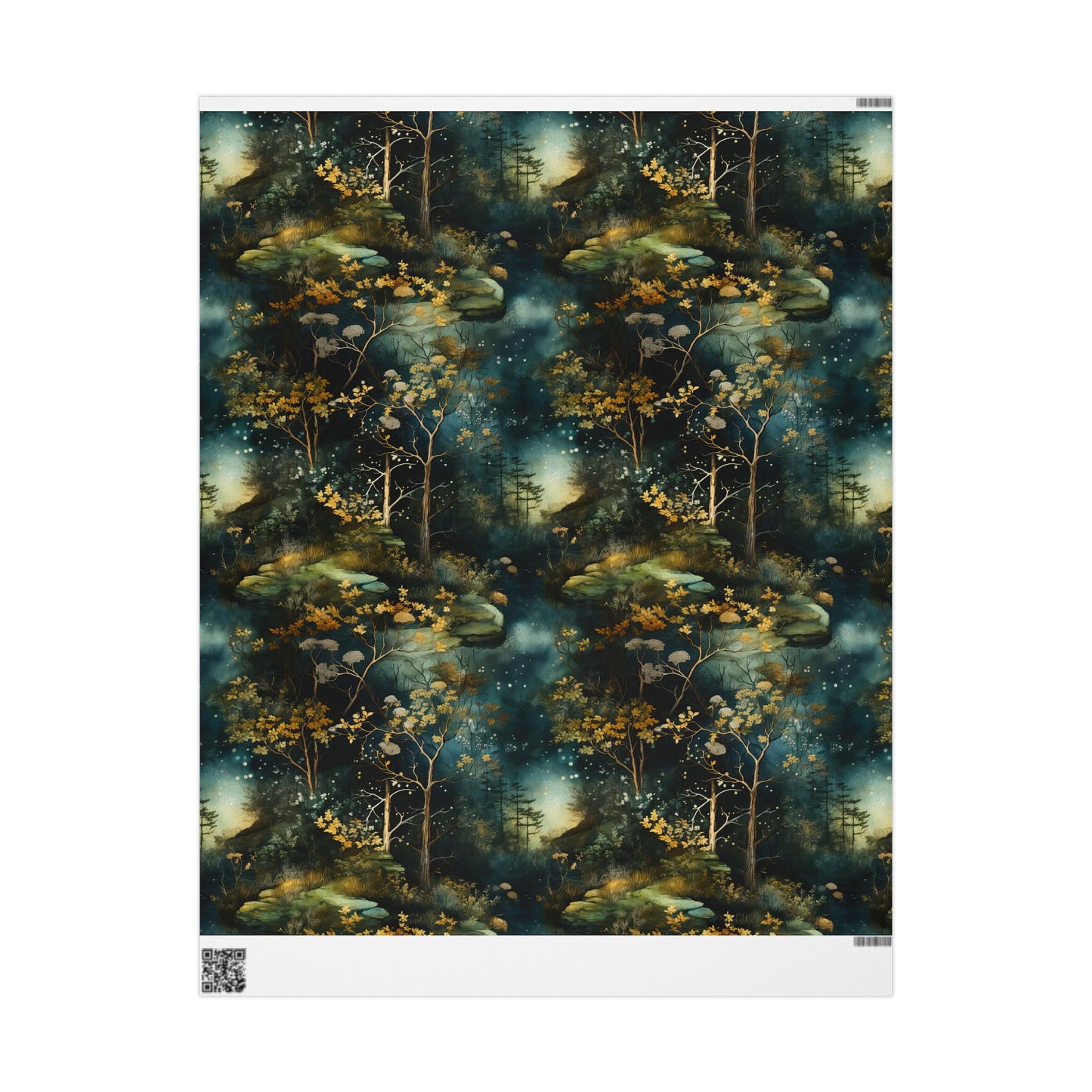 Enchanted Creek Wrapping Paper – Twilight Magic for Every Gift