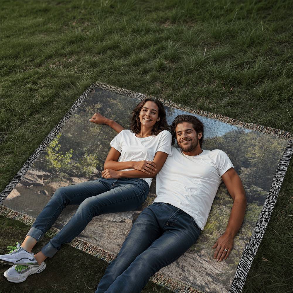 Creekside Escape Heirloom Woven Blanket