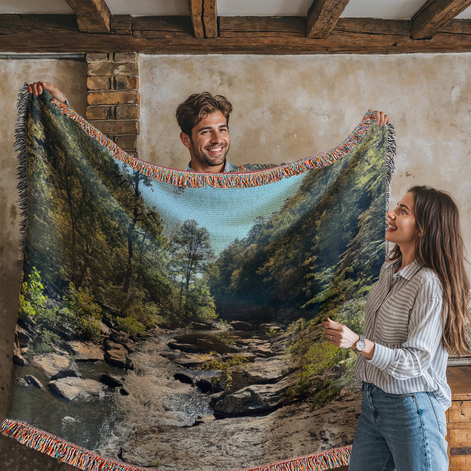 Heirloom Woven Tapestry Blankets