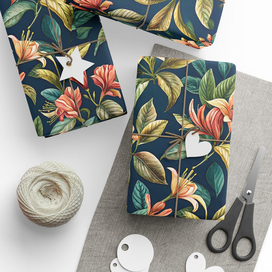 Honeysuckle Garden Wrapping Paper – Wild Beauty for Every Gift
