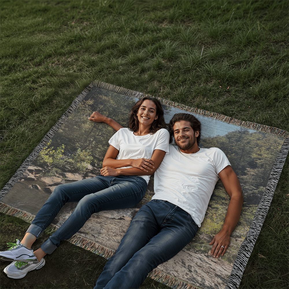 Creekside Escape Heirloom Woven Blanket