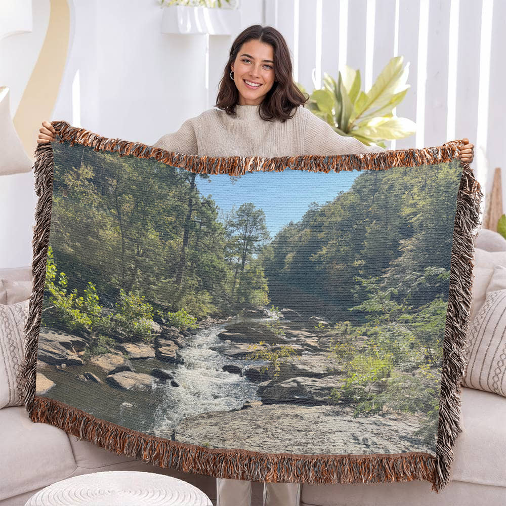 Creekside Escape Heirloom Woven Blanket